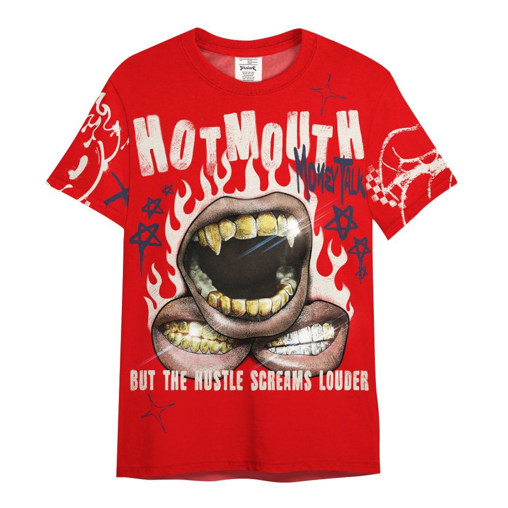 Shirt To Match Low OG Howard University 1s - Mouth Burning Street Style All Over Print