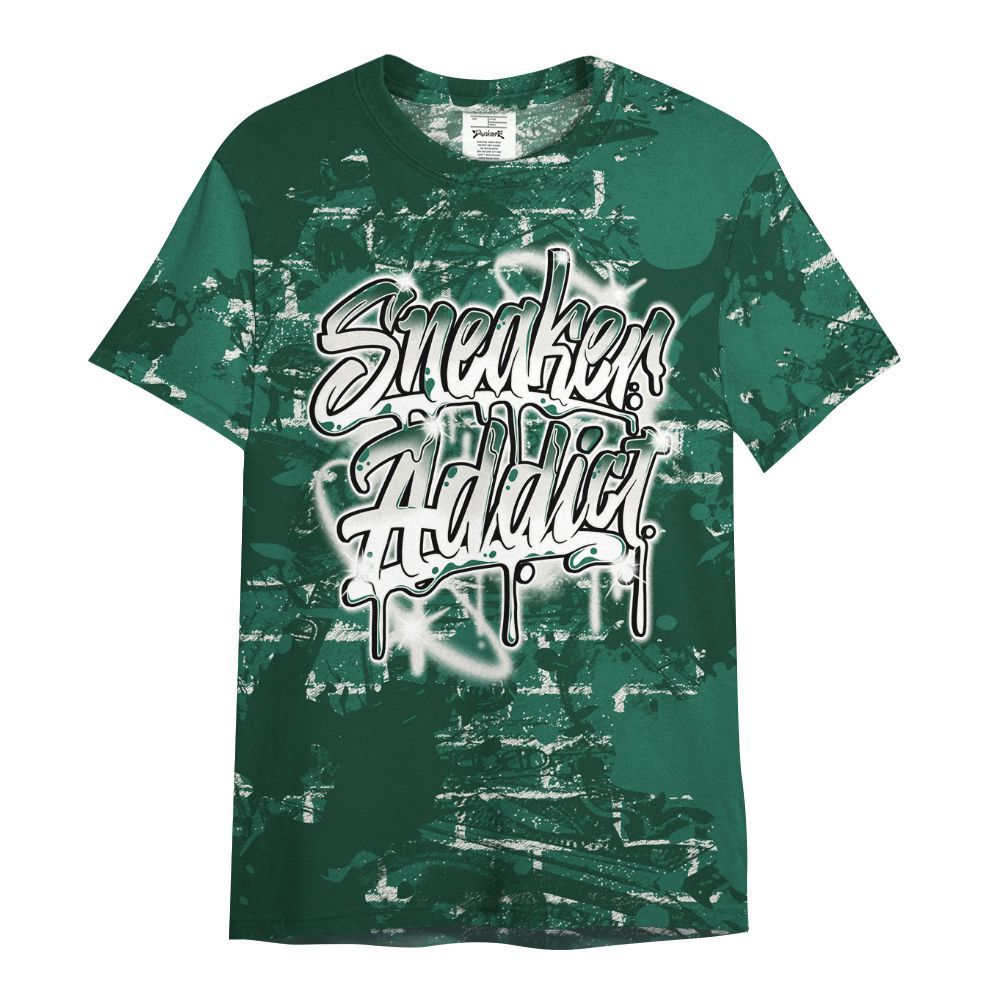Shirt To Match Oxidized Green 4s - Addiction Sneakers Graphic Street Art All Over Print