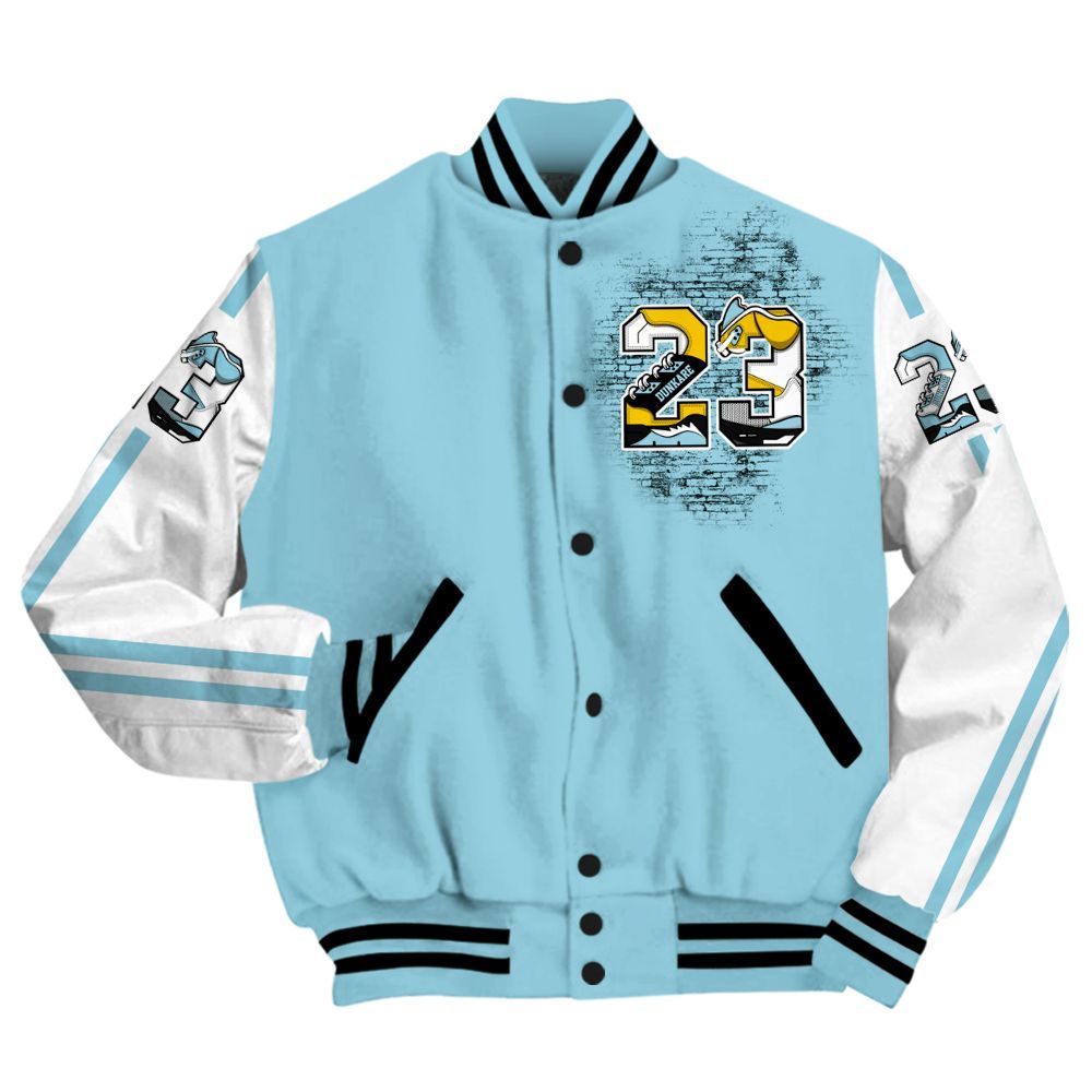 Varsity Jacket To Match Dunk High Homer Simpson - Custom Name Number 23 5s All Over Print