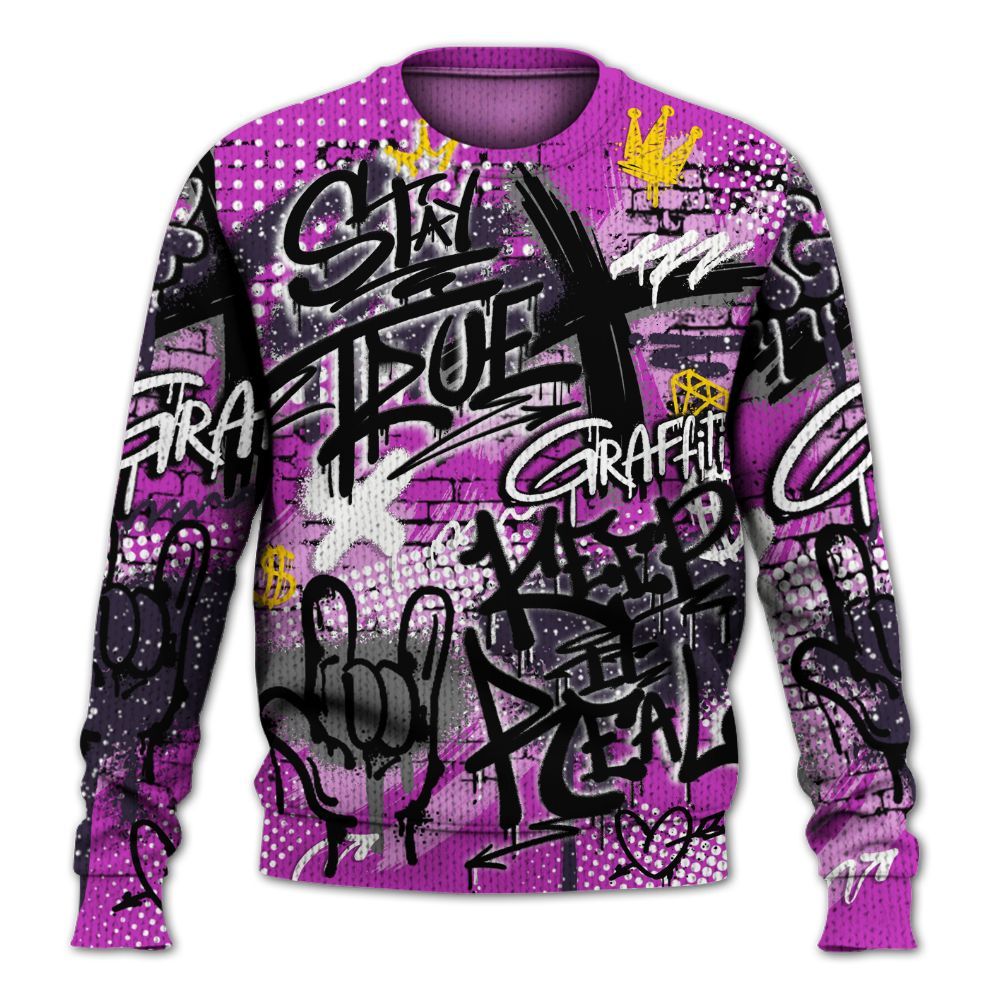 Knitted Sweater To Match Ja 2 Staregazer - True It Real Graffiti Streetwear