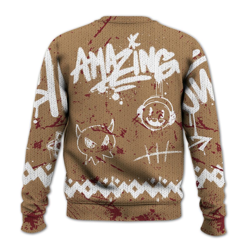 Knitted Sweater To Match Kobe 4 Gold Medal - Friday Sneaker Crayon