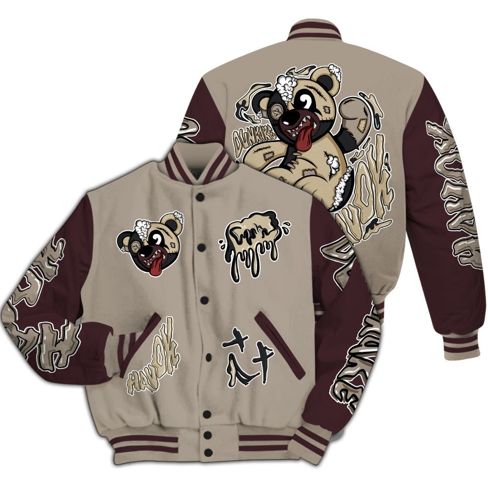 Varsity Jacket To Match AMM Retro Phantom 4s - Havok Bear All Over Print