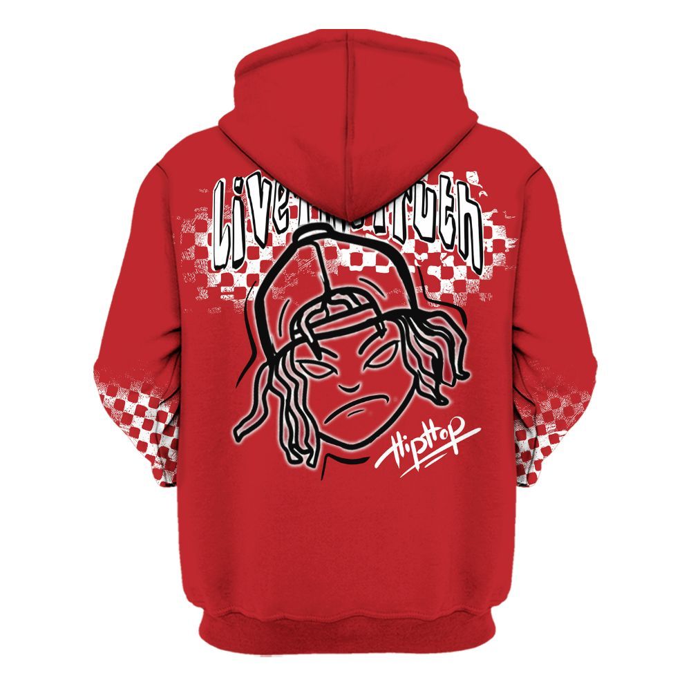 Hoodie To Match Retro Cherry 12s - Feel Life Street Style All Over Print