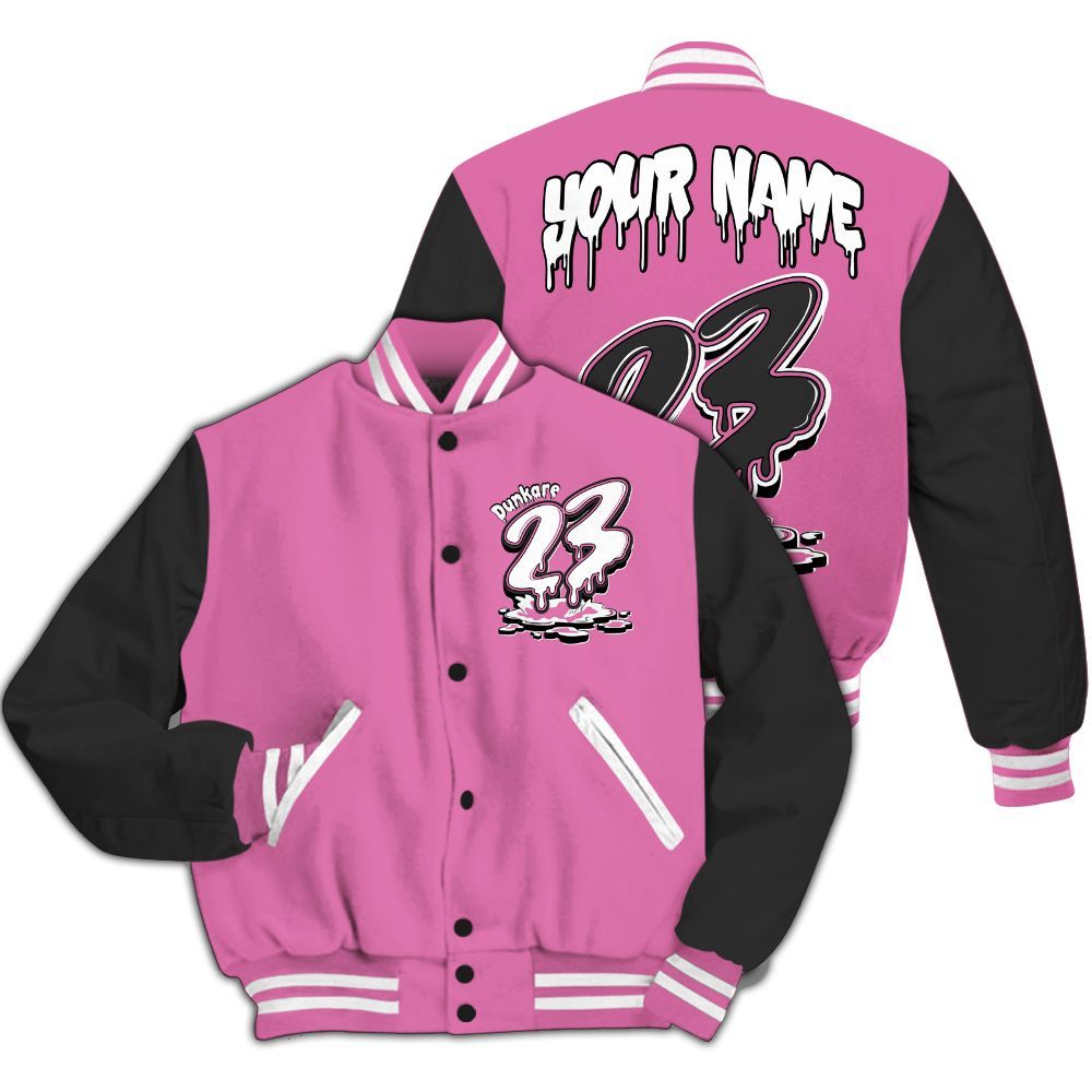 Varsity Jacket To Match Air Force 1 ParaNoise 3.0 - Custom Name 23 Drip All Over Print