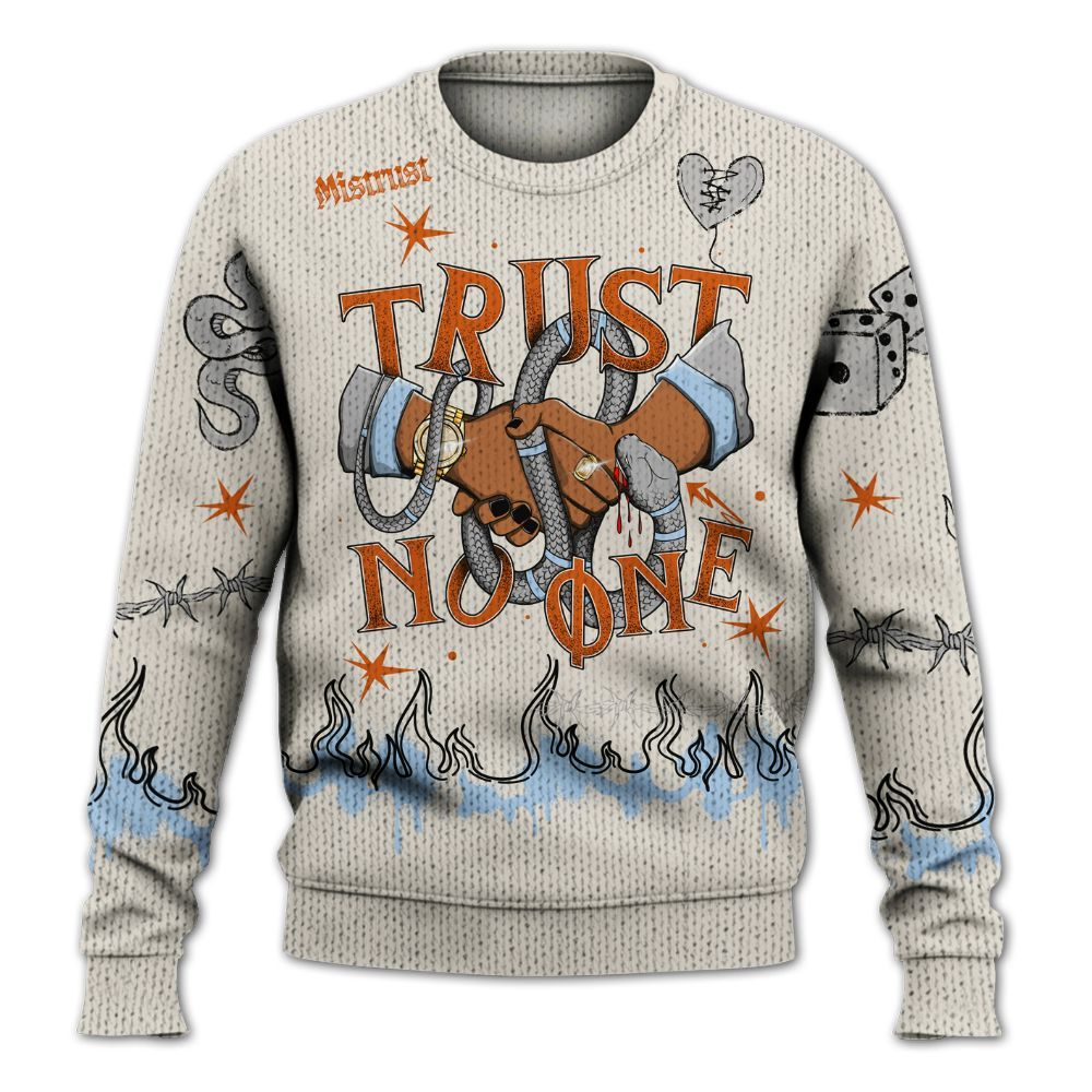 Knitted Sweater To Match SE Craft 5s - Trust No One Snake-Bite Doodle Crayon