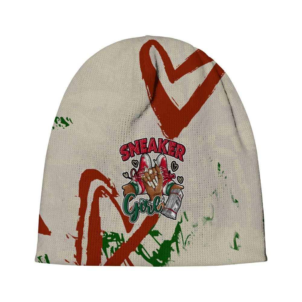 Beanie Hat To Match El Grito 5s - Sneakerz Girlz Heart Grunge Graphic