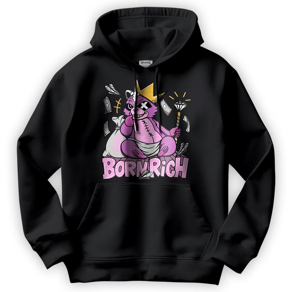 Sweatshirt To Match Hoodie Born Rich Raccoon, Hyper Violet 4s Hoodie To Match Sneaker 2404 DNY