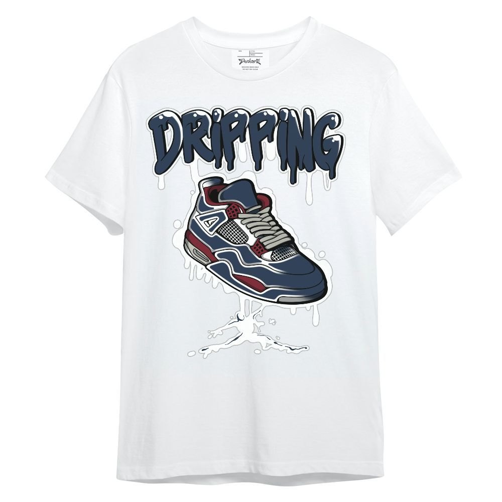 Shirt To Match Navy Blue 2024 6s - Dripping Shoe 4S Graphic Unisex Shirt