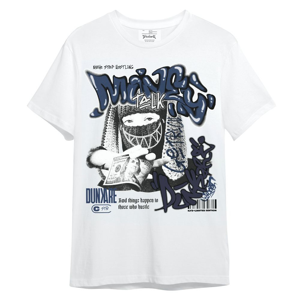 Shirt To Match Low 85 Metallic Blue 1s - Money Talk Rap Unisex Shirt