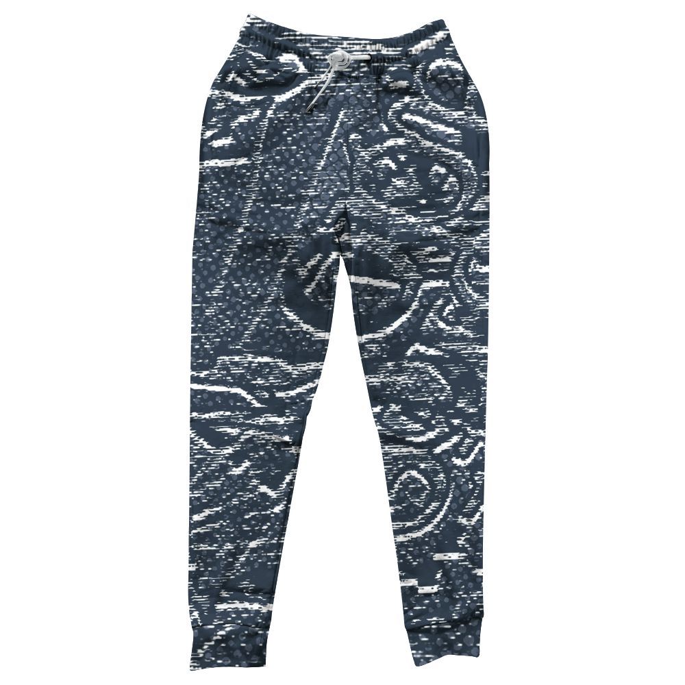 Sweatpant To Match Low Diffused Blue 11s - Avant Garde Graphic All Over Print