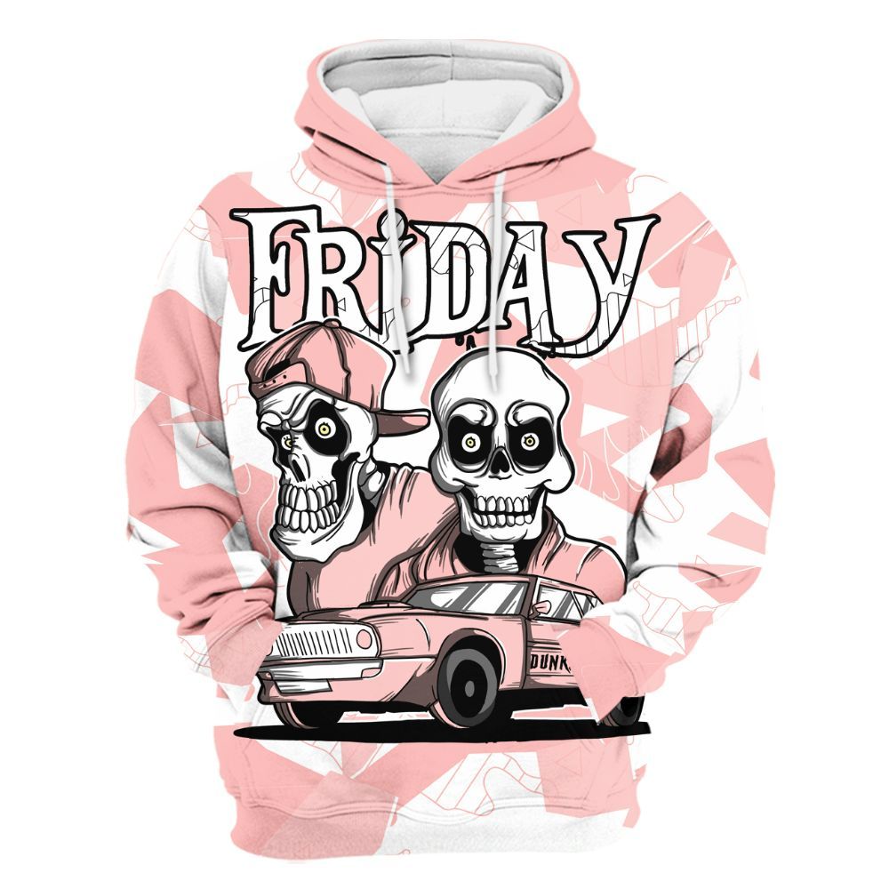 Hoodie To Match Low Legend Pink 11s - Friday Funny Retro All Over Print
