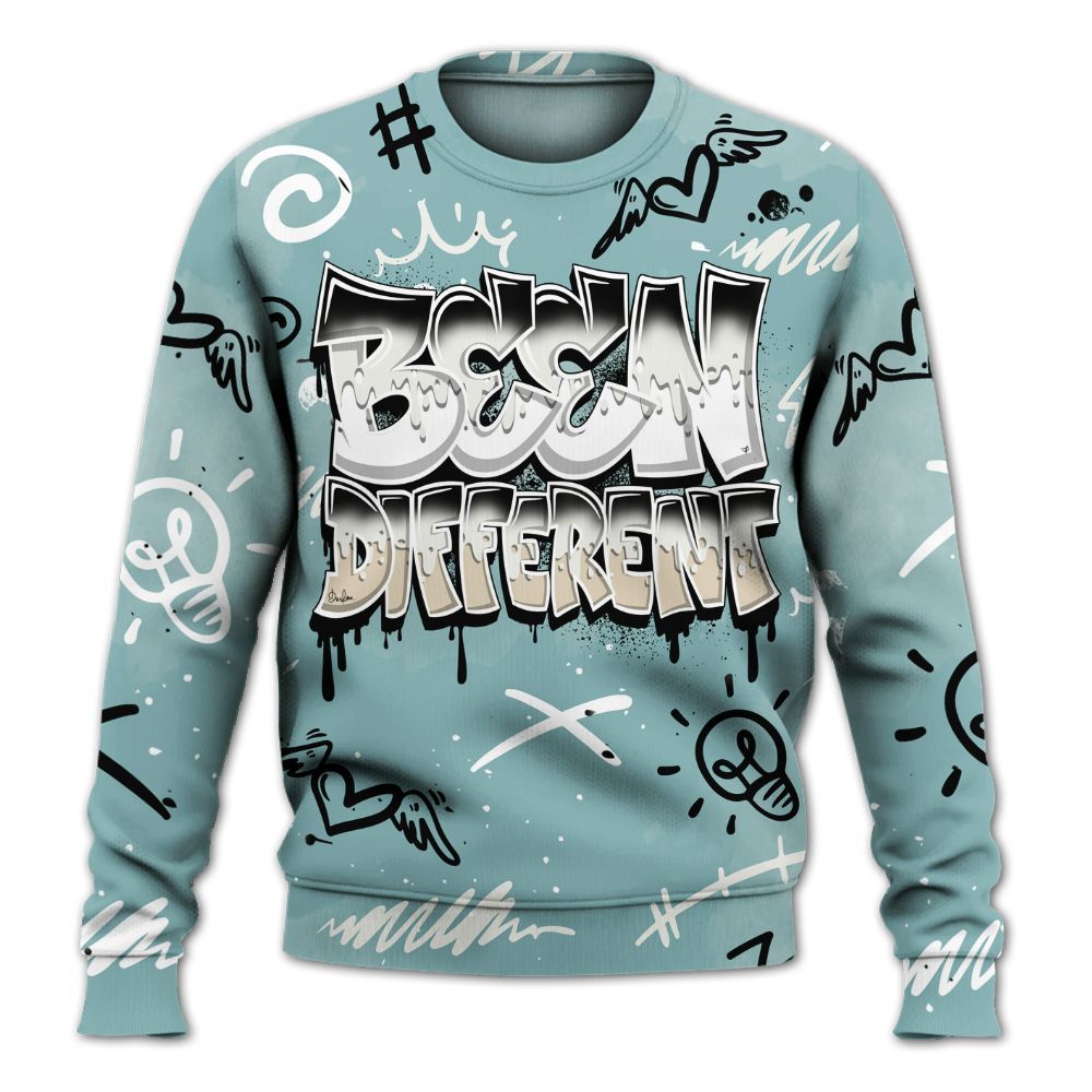 Sweatshirt To Match Dunk Low Glacier Blue Pale Ivory - Drip Built Di2ferent All Over Print