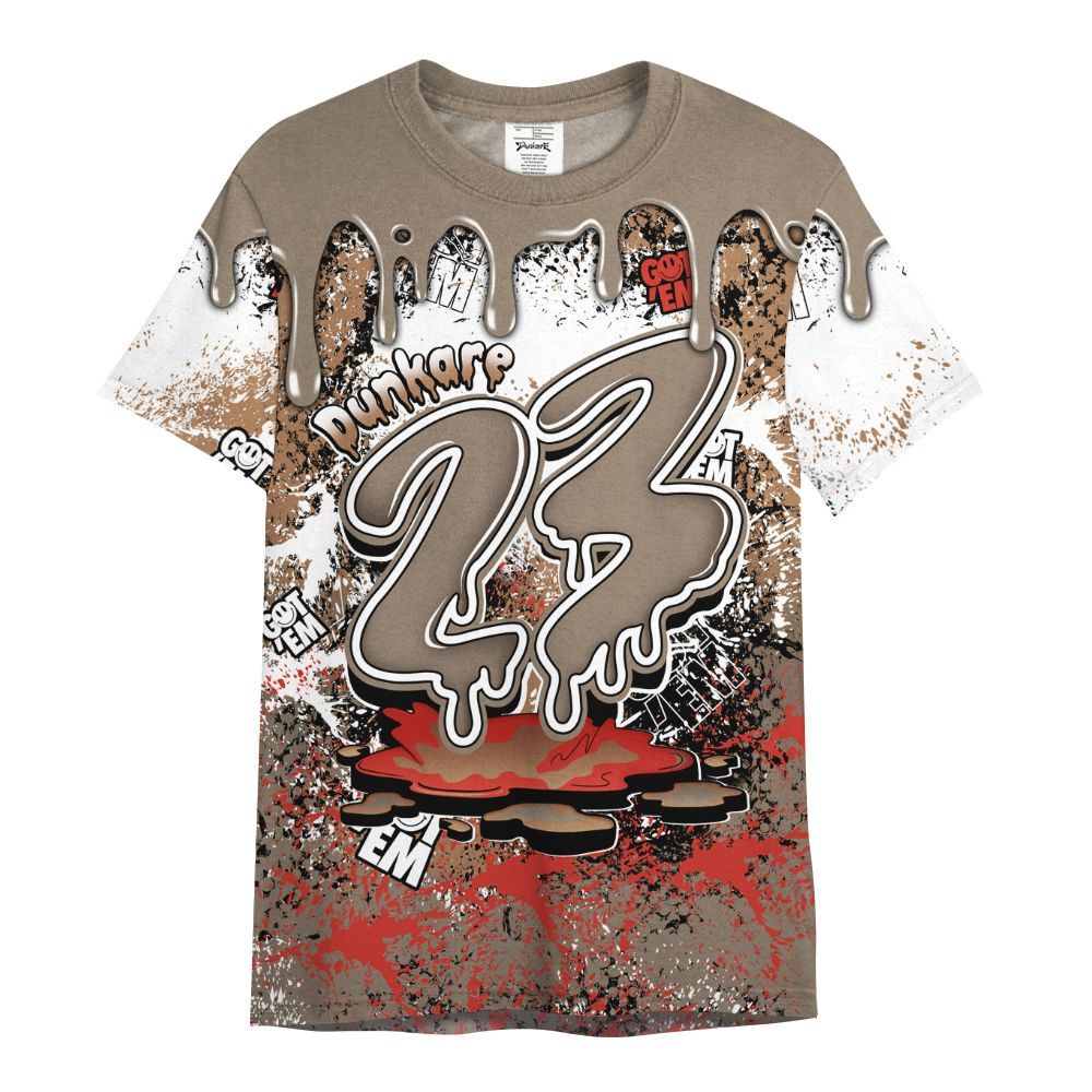 Shirt To Match Air Max Rocky Distressed - Dripping 23 Drip All Over Print