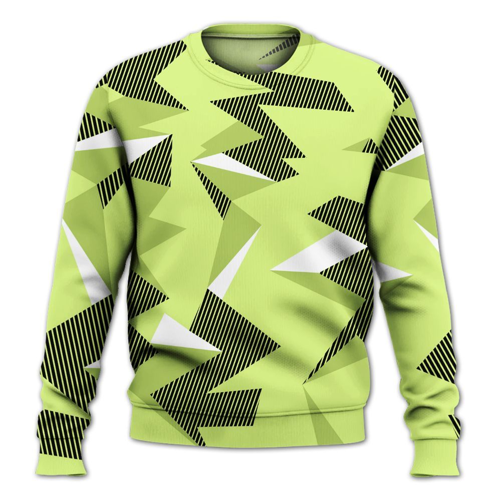 Sweatshirt To Match Air Max SNDR Volt - Geometric Camouflage Pattern All Over Print