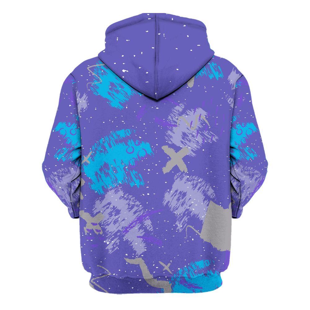 Hoodie To Match Retro Aqua 8s - Hustle Grind Pray All Over Print