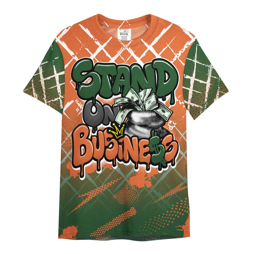 Shirt To Match Low Miami 5s - Halftone Stand Business Dripping All Over Print