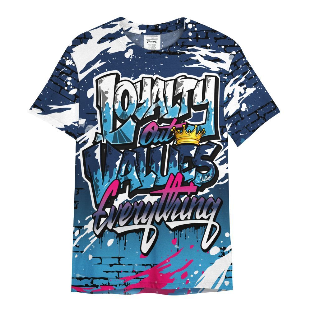Shirt To Match Air Max 180 University Blue - Values Of Loyalty Drip All Over Print