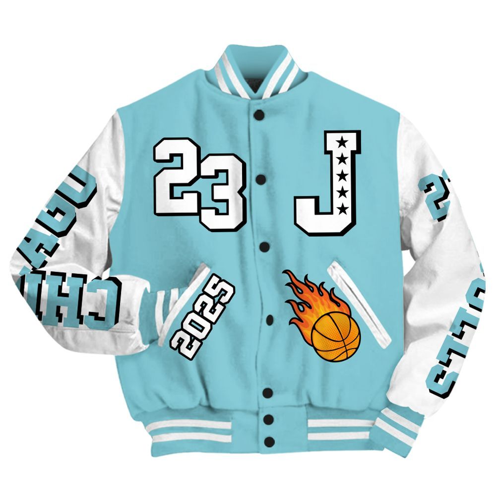 Varsity Jacket To Match Low Legend Blue 11s - Chicago 23 Basketball All Over Print