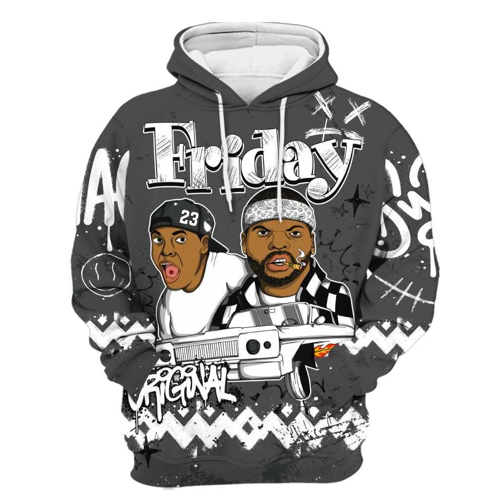 Hoodie To Match Fear 4s - Friday Sneaker Crayon All Over Print