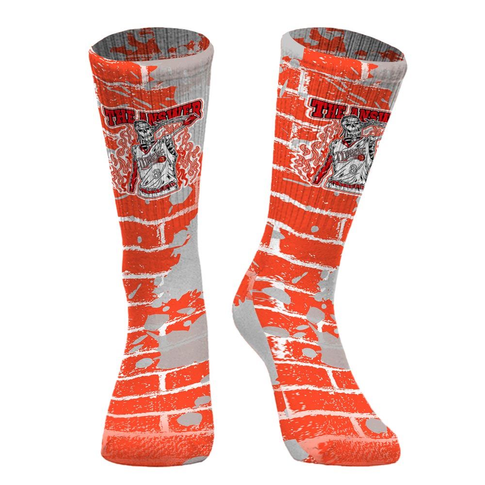 Sock To Match Air Max 1 86 Cosmic Clay - Allen Answer Skeleton Brick