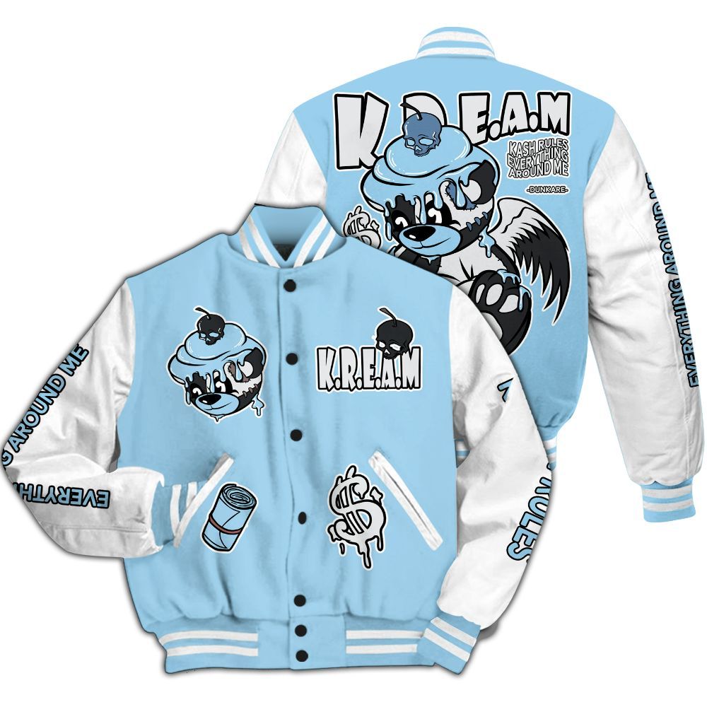 Varsity Jacket To Match Legend Blue 11s - Loot Bear All Over Print