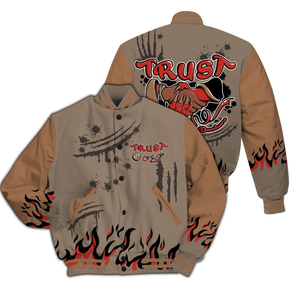 Varsity Jacket To Match Air Max Rocky Distressed - Graphic Trust No One All Over Print