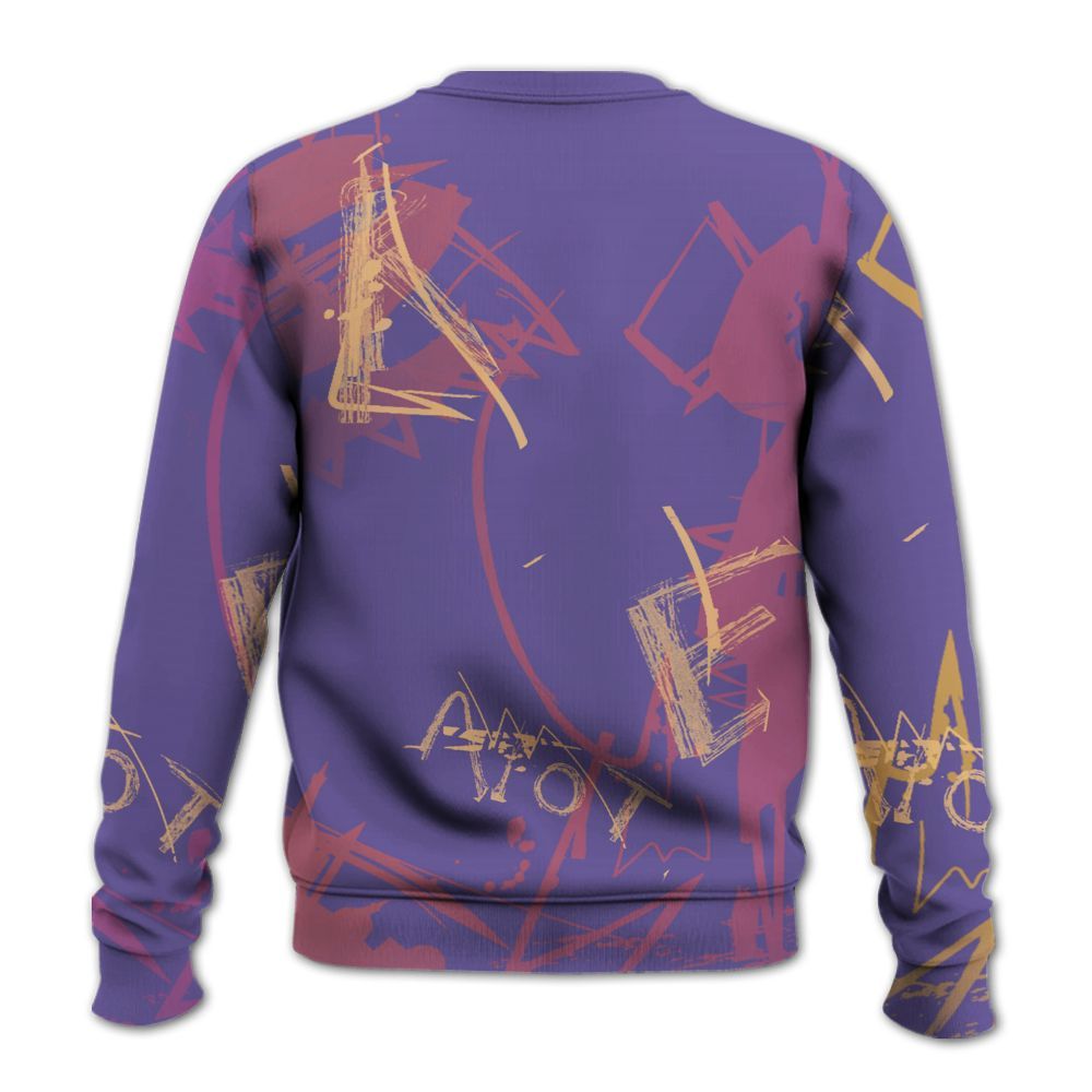 Sweatshirt To Match Book Sunset 1s - Seeya Skeleton Messyz All Over Print