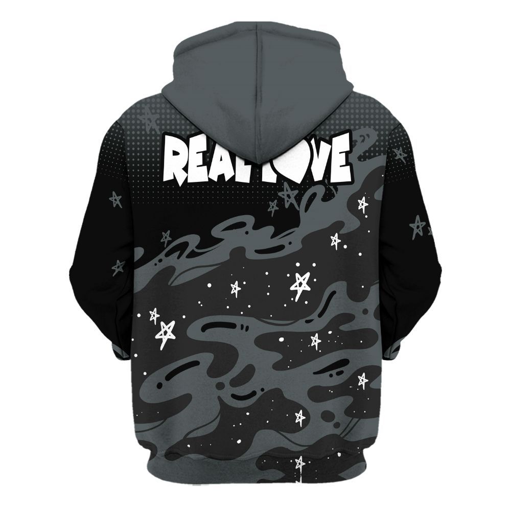 Hoodie To Match Black RM Nigel Sylvester 4s - Sincere Fondness Bear Stars All Over Print