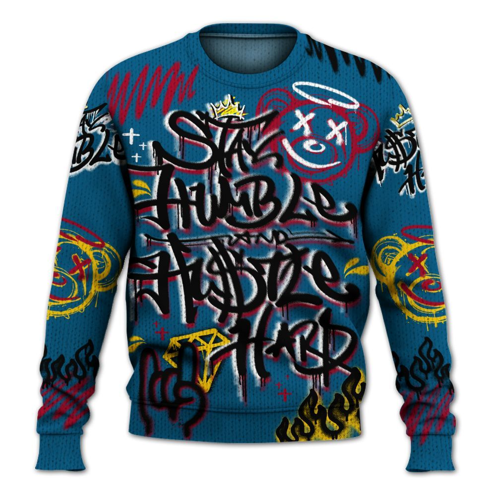 Knitted Sweater To Match GS Messy Room 4s - Humble Drip Streetwear Graffity