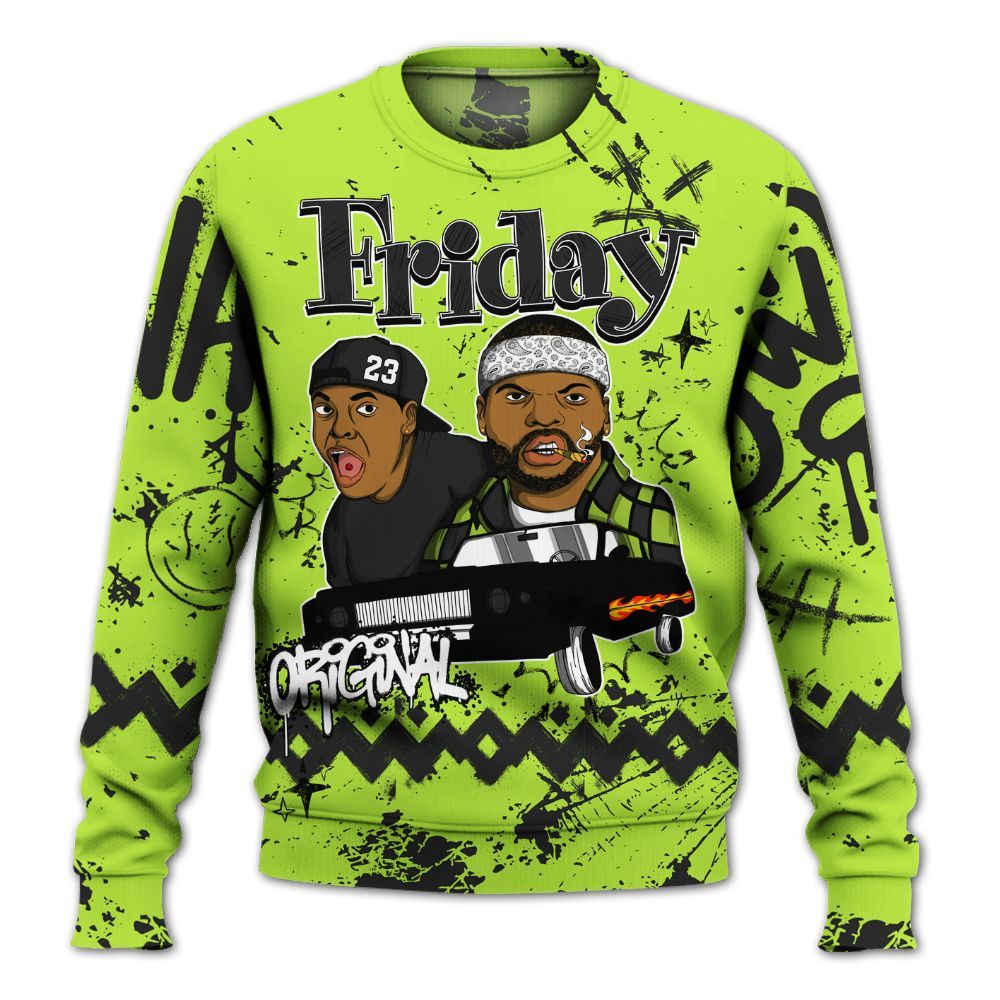 Sweatshirt To Match Air Force 1 Low Dance Volt - Friday Sneaker Crayon All Over Print