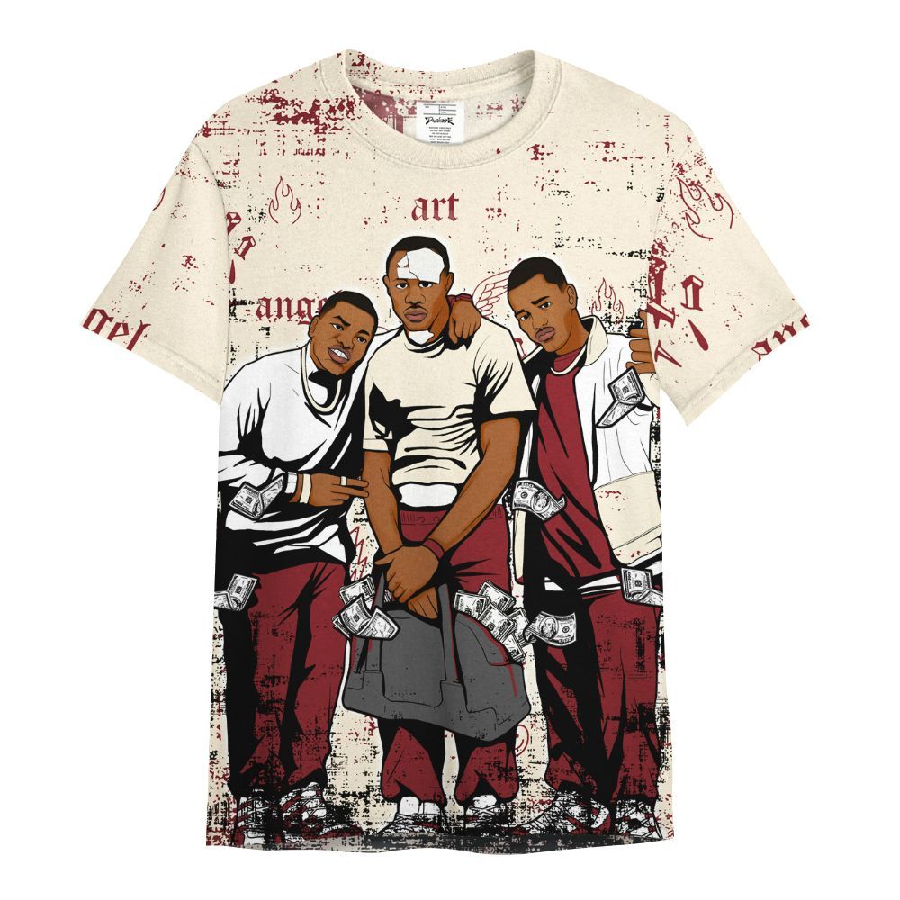 Shirt To Match Valentine's Day 2026 4s - Paid In Full Money All Over Print