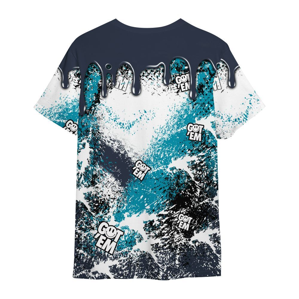 Shirt To Match Retro Obsidian 13s - Dripping 23 Drip All Over Print