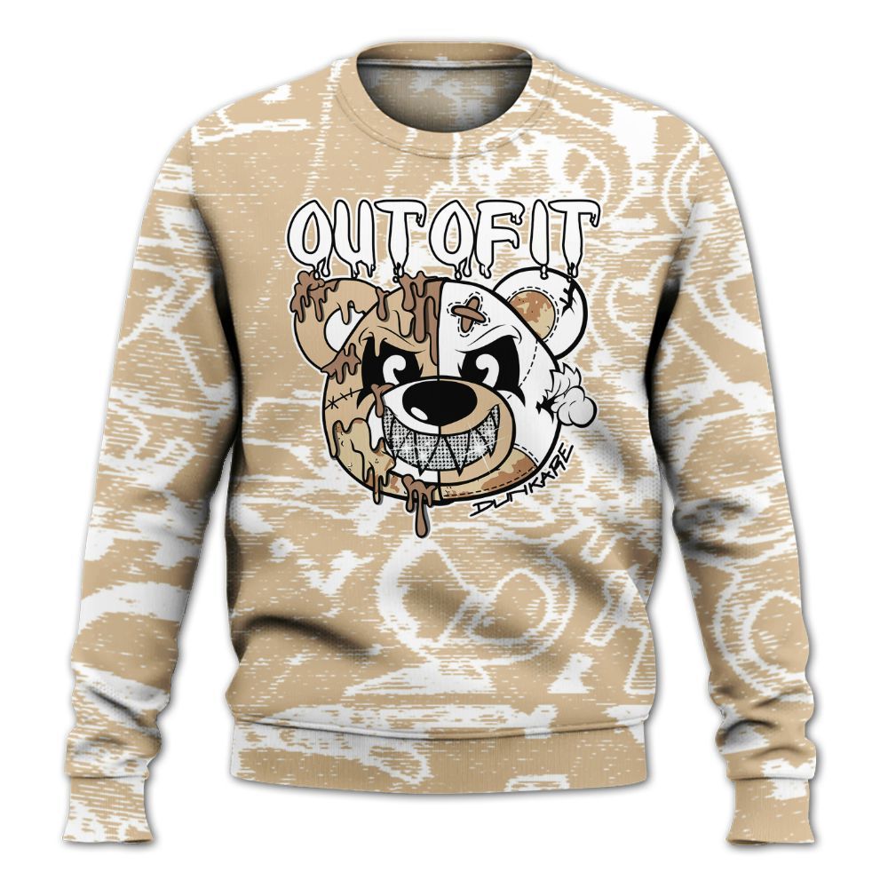 Sweatshirt To Match Desert Camo 3s - Out Of It Bear Avant-Garde All Over Print