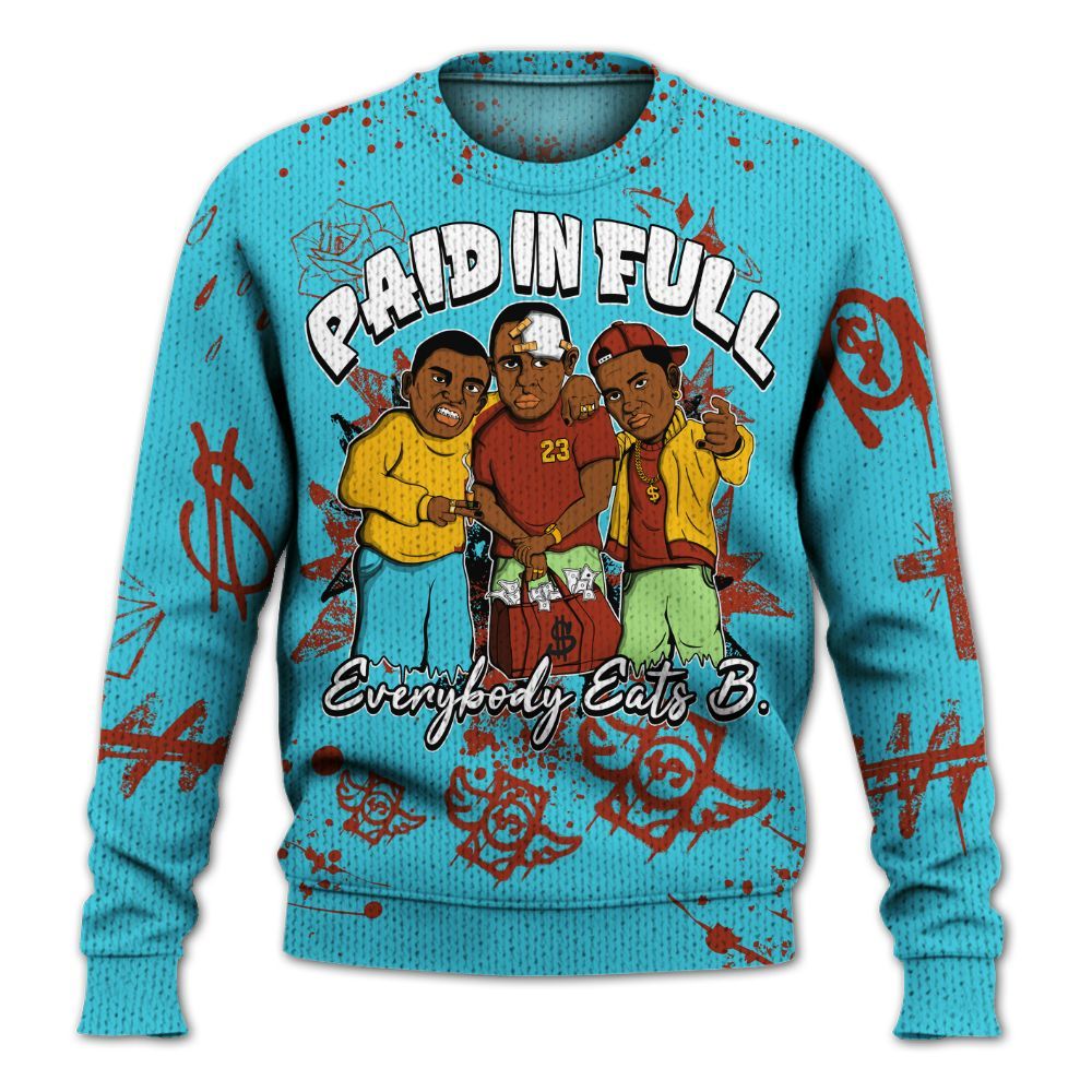 Knitted Sweater To Match SB Dunk Di'Orr Greenwood - Everybody Paid In Full Crayon