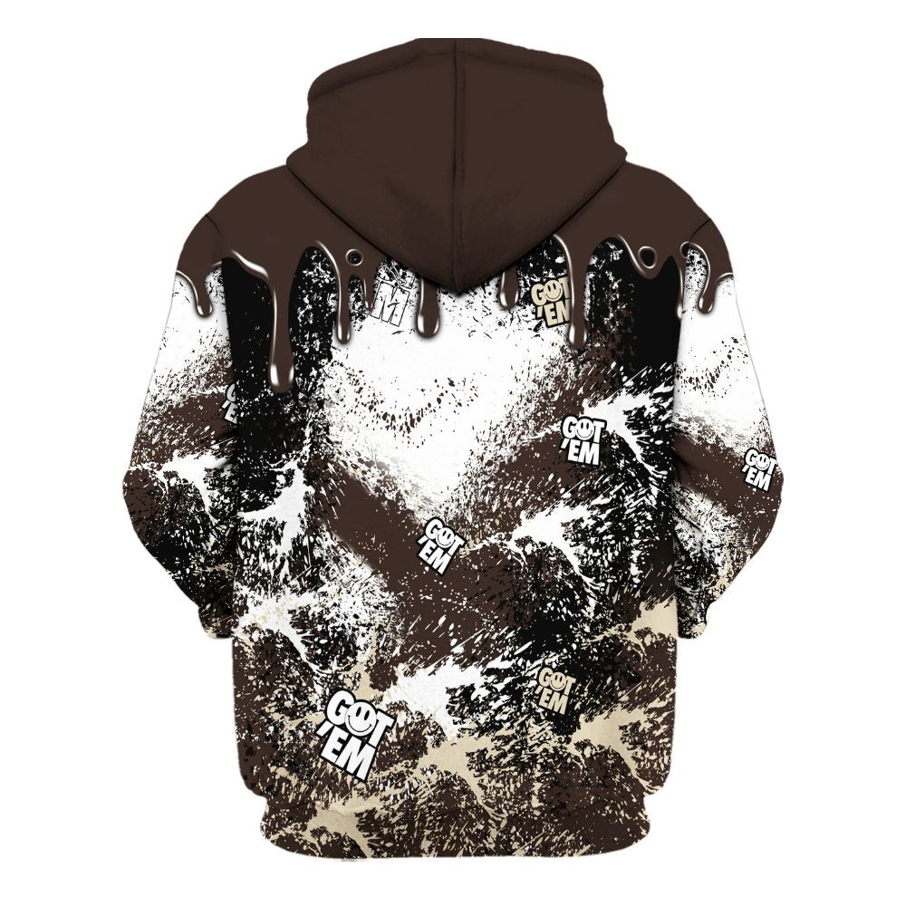 Hoodie To Match 2025 Retro Earth 5s - Dripping 23 Drip All Over Print