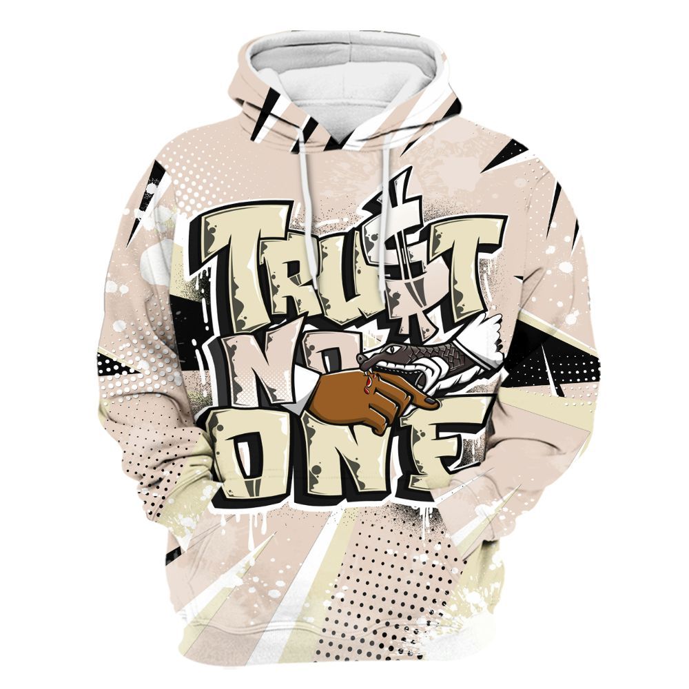 Hoodie To Match A Ma Maniere X Fossil Stone 4s - Poly Trust No One Dripping All Over Print