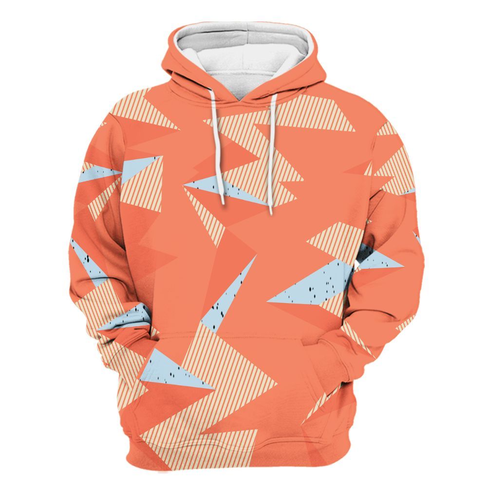 Hoodie To Match DJ Khaled Crimson Bliss 5s - Geometric Camouflage Pattern All Over Print