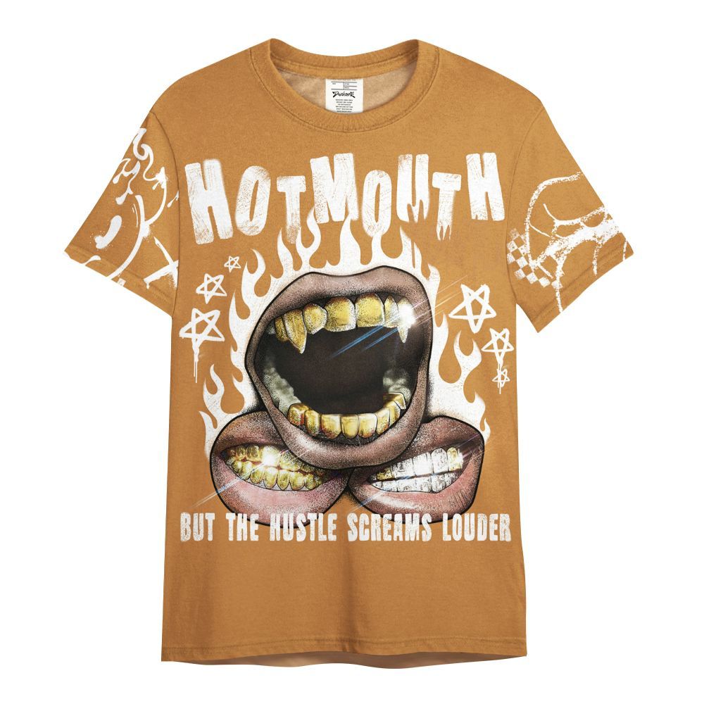 Shirt To Match Dunk Low Nature Wheat Suede - Mouth Burning Street Style All Over Print
