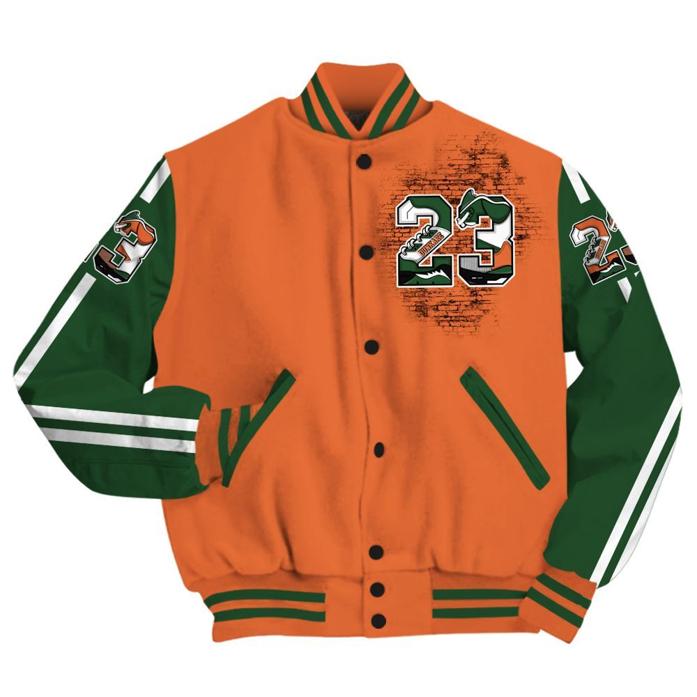 Varsity Jacket To Match Low Miami 5s - Custom Name Number 23 5s All Over Print