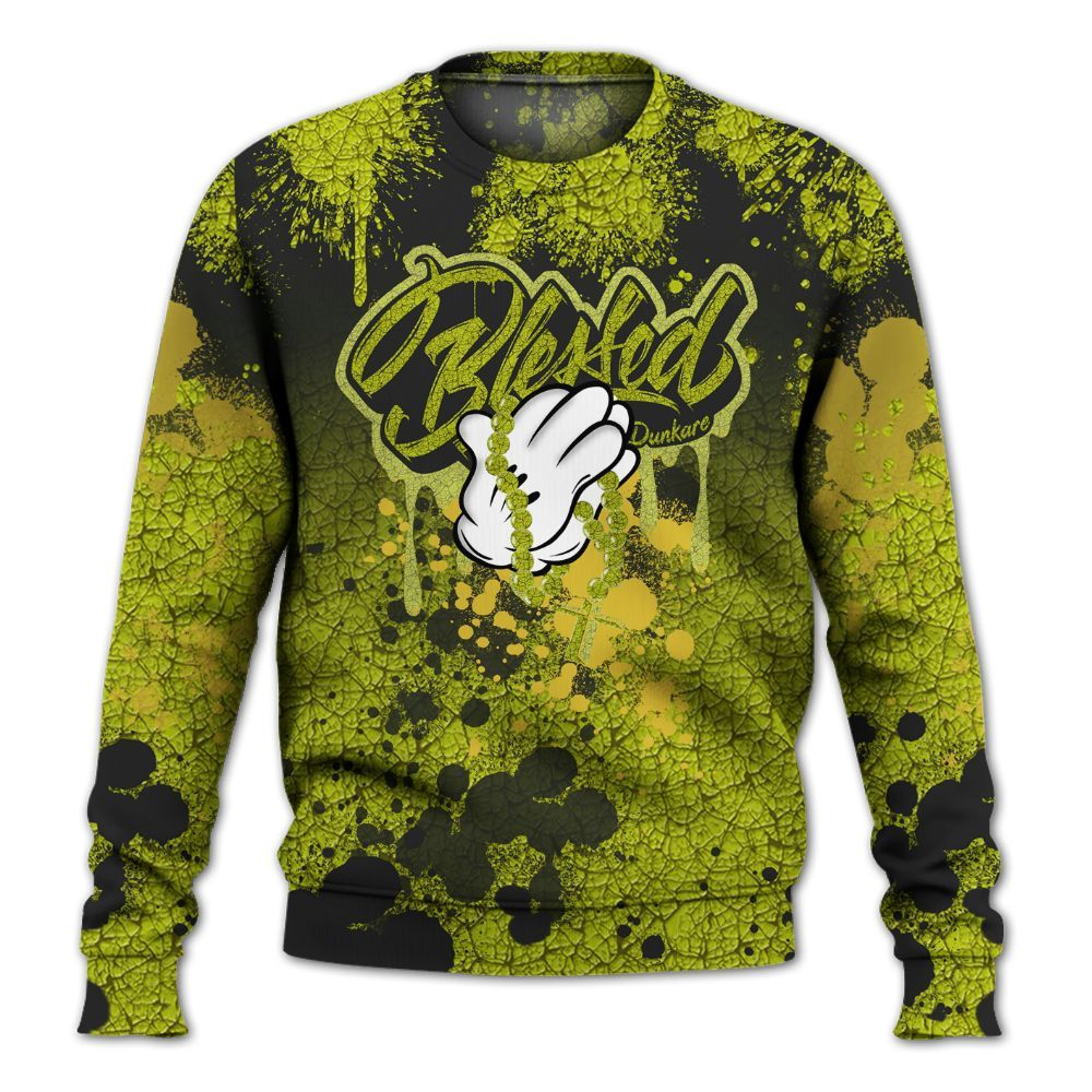 Sweatshirt To Match Dunk Low QS Halloween Skull - God Blessed Ink Drip All Over Print