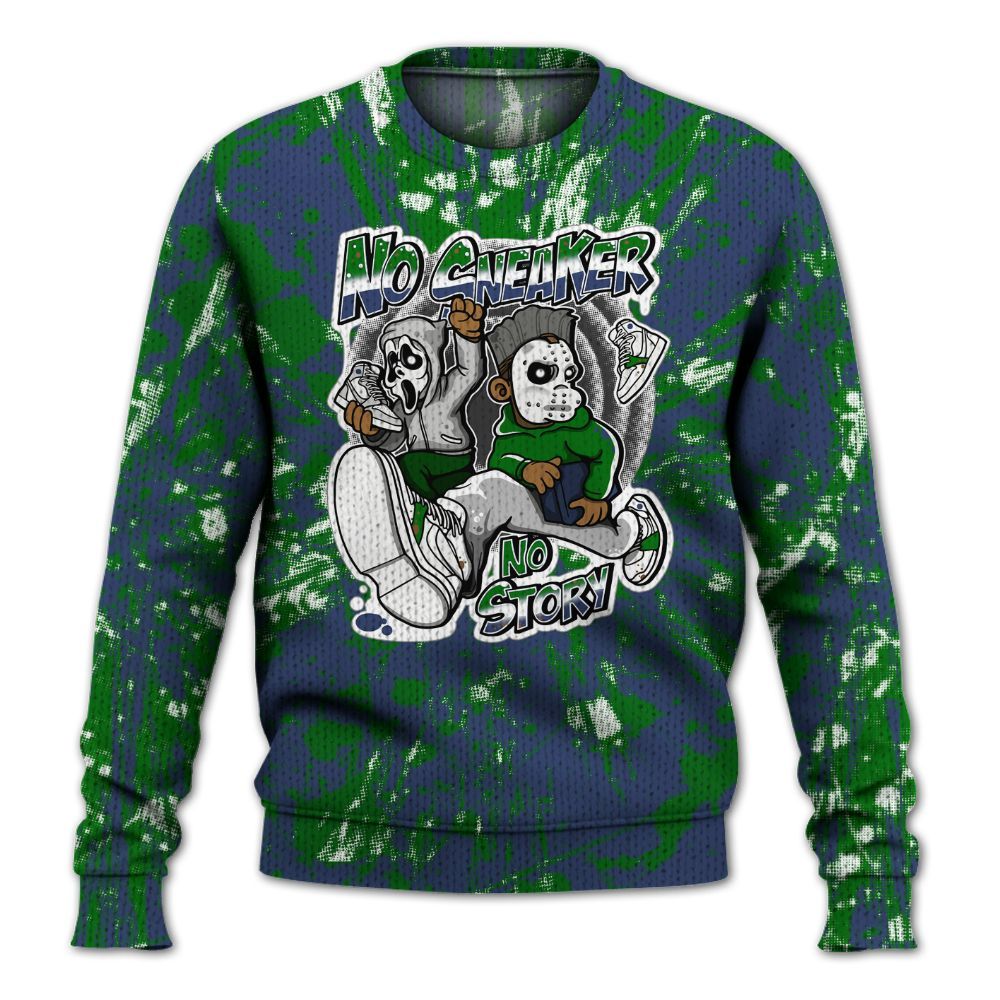 Knitted Sweater To Match Midnight Navy 13s - Sneakers Make Story Graphic Luxury