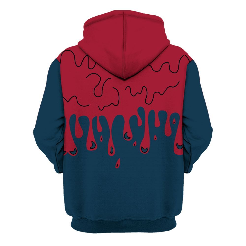 Hoodie To Match Mid Multi Color 2022 1s - Snake Trust No One Drip All Over Print