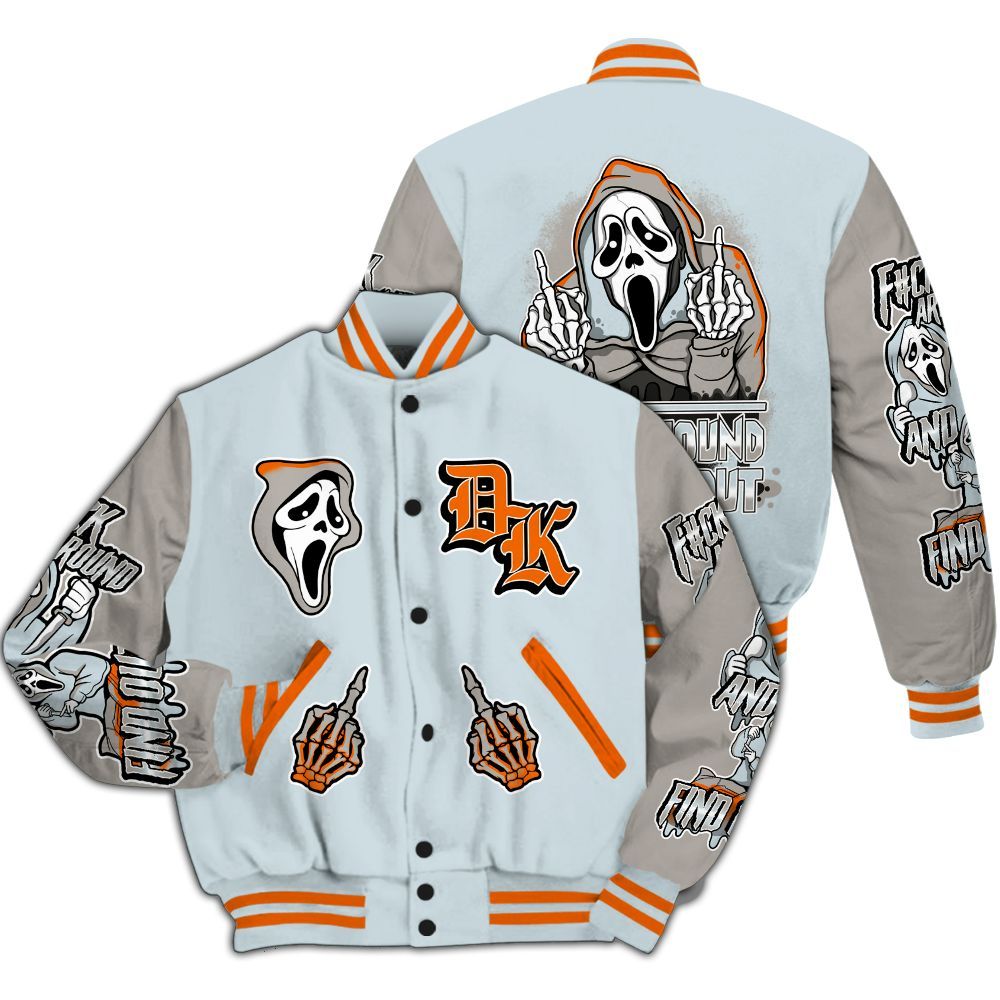 Varsity Jacket To Match Retro High OG Alaska 1s - F#CK And Find Out Graphic All Over Print