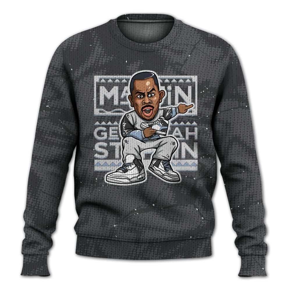Knitted Sweater To Match Reverse Oreo 6s - Get Tag Sneakers Steppin' Graphic Crack
