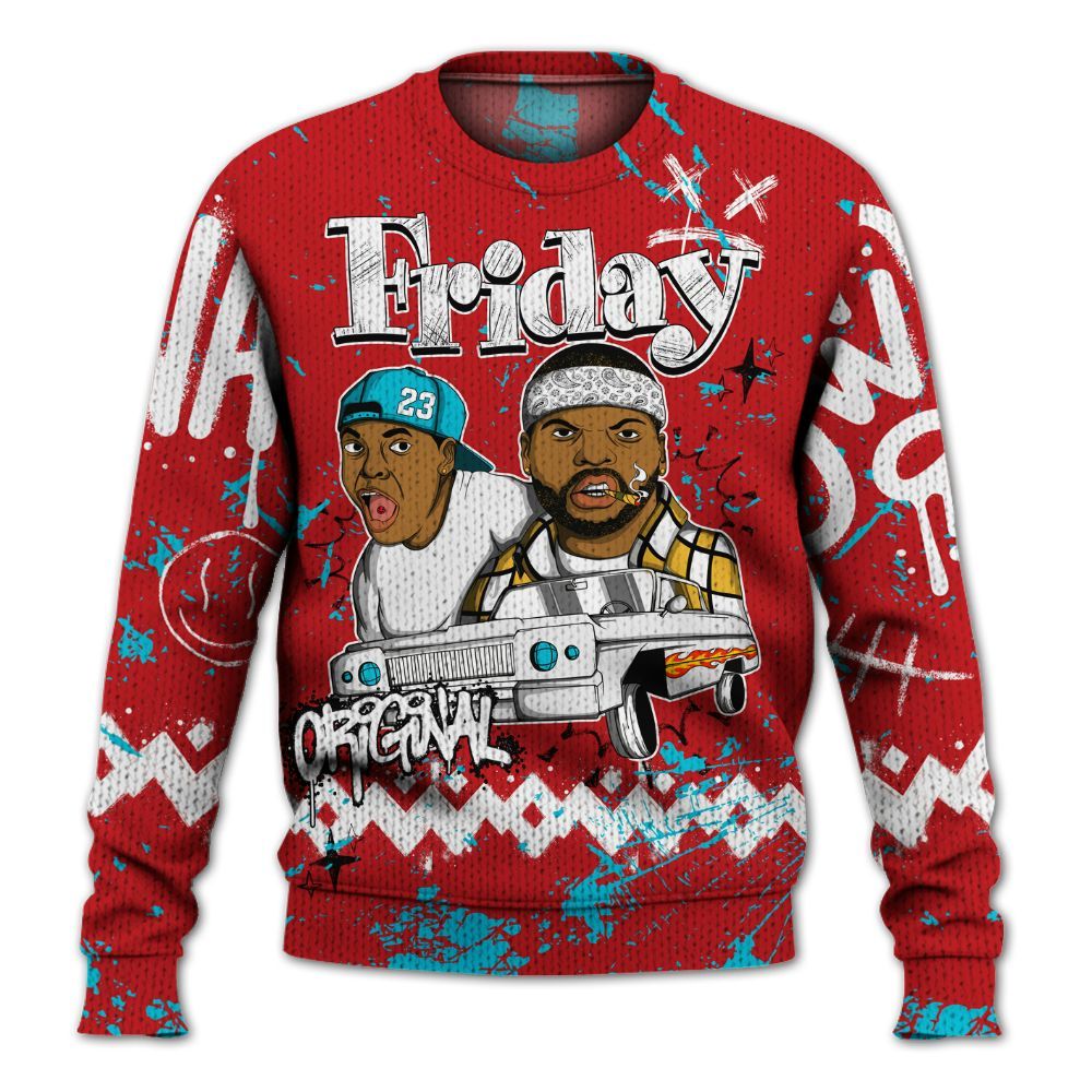 Knitted Sweater To Match Dunk Low Fruity Pebbles - Friday Sneaker Crayon