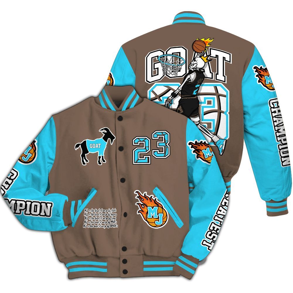 Varsity Jacket To Match Olive Concord 9s - 23 G.0.A.T Jump Up Basketball All Over Print