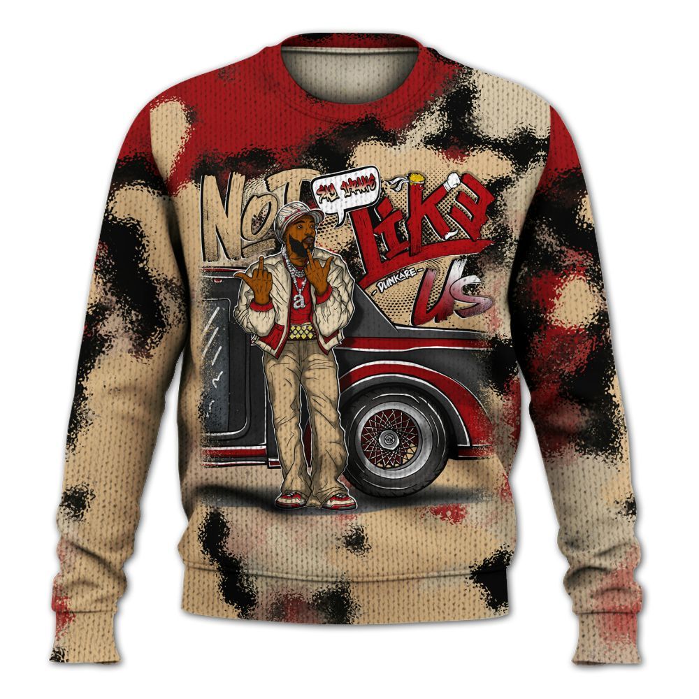 Sweater To Match Dunk Low Strawberry Waffle - They Dislike Us Graphic