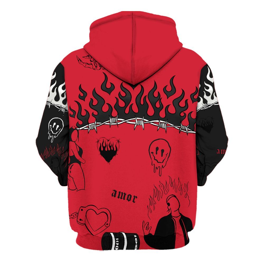 Hoodie To Match Flight Club 4s - Snake Trust No One All Over Print