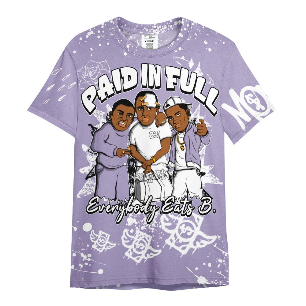 Shirt To Match Low Pure Violet 11s - Everybody Paid In Full Crayon All Over Print