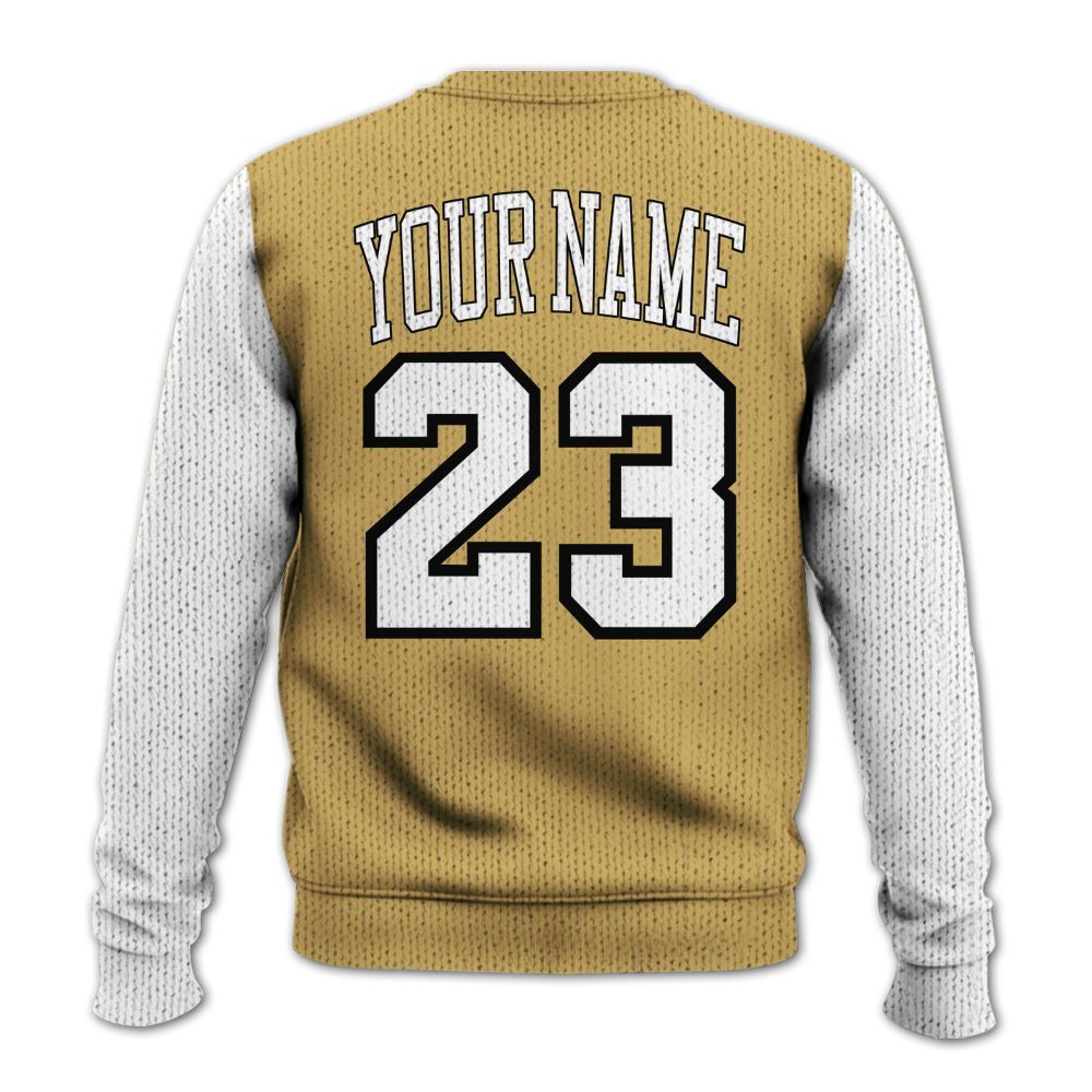 Knitted Sweater To Match Craft Paris 6s, Custom Name Number 23 Drip